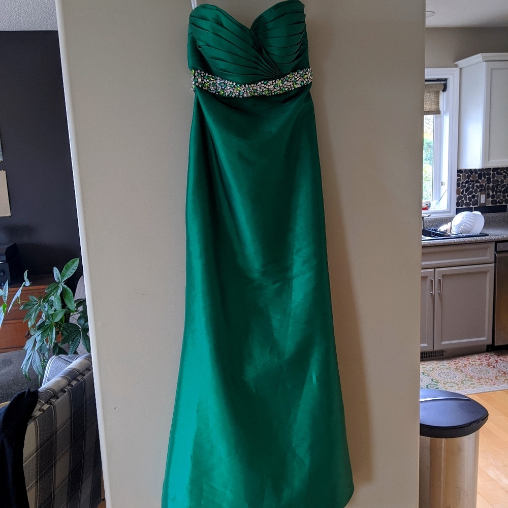 Emerald Green evening gown or grad dress